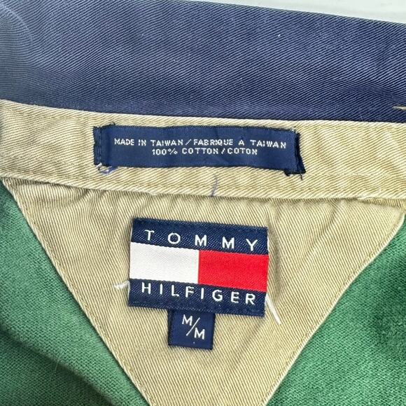 Tommy Hiilfiger Outdoors Green Cropped Pull Over Collared Sweatershirt Wmens M - Picture 11 of 13